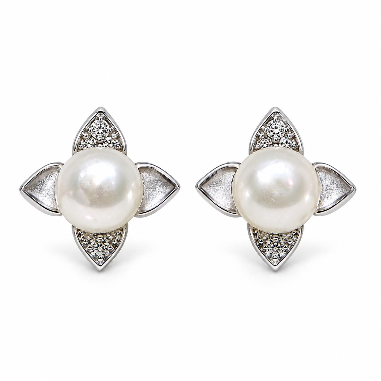 pearl tops earrings